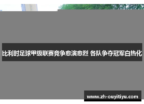 比利时足球甲级联赛竞争愈演愈烈 各队争夺冠军白热化 比利时足球甲级联赛竞争愈演愈烈 各队争夺冠军白热化